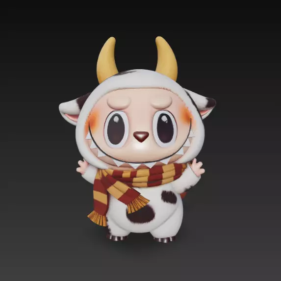 Labubu pack x15 3D print model_31