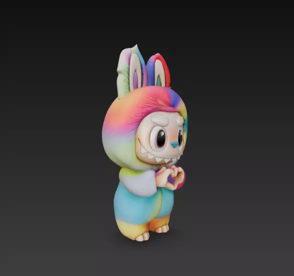 Labubu pack x15 3D print model_27