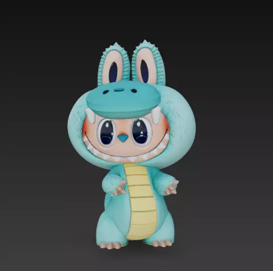 Labubu pack x15 3D print model_36