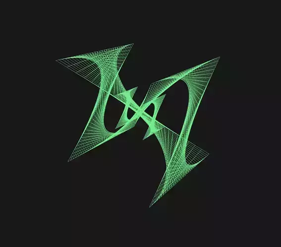4D Hypercube -Firs t of its Kind - Collector Item Low-poly 3D model