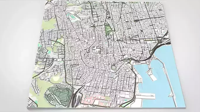 Cityscape Catania Sicily Italy