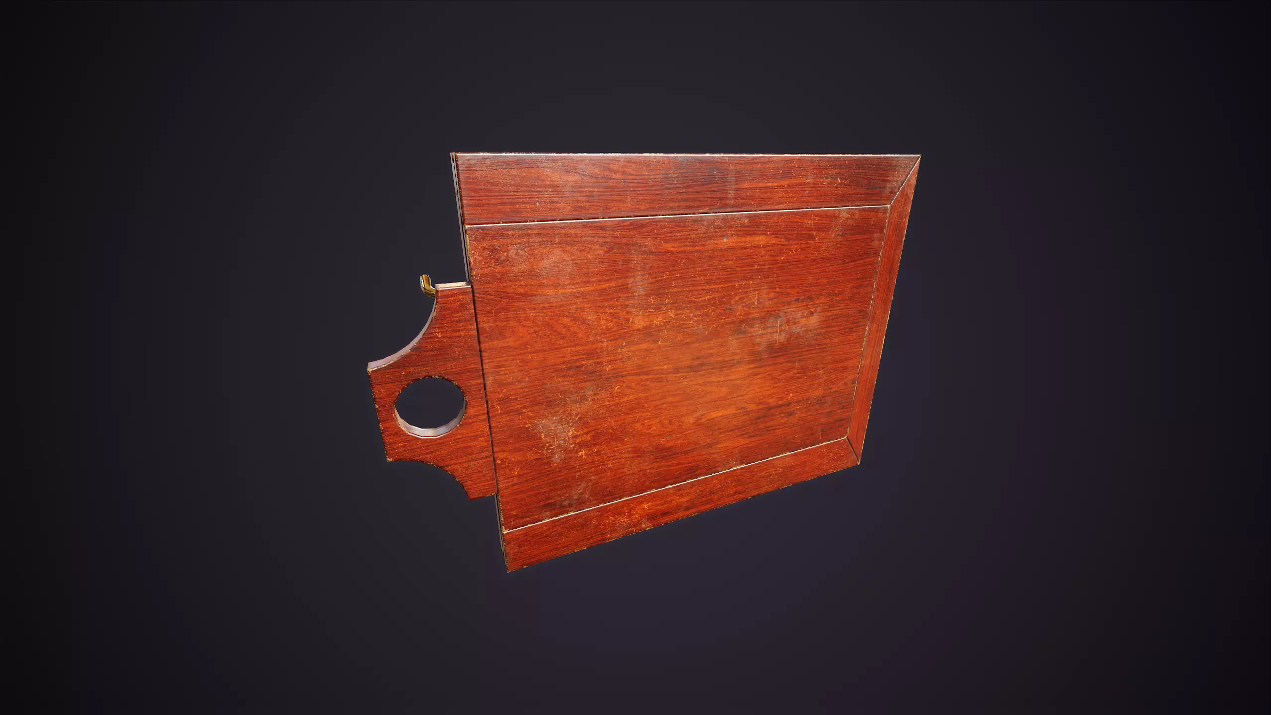 Vintage Camera with Tripod Low-poly 3D model_19