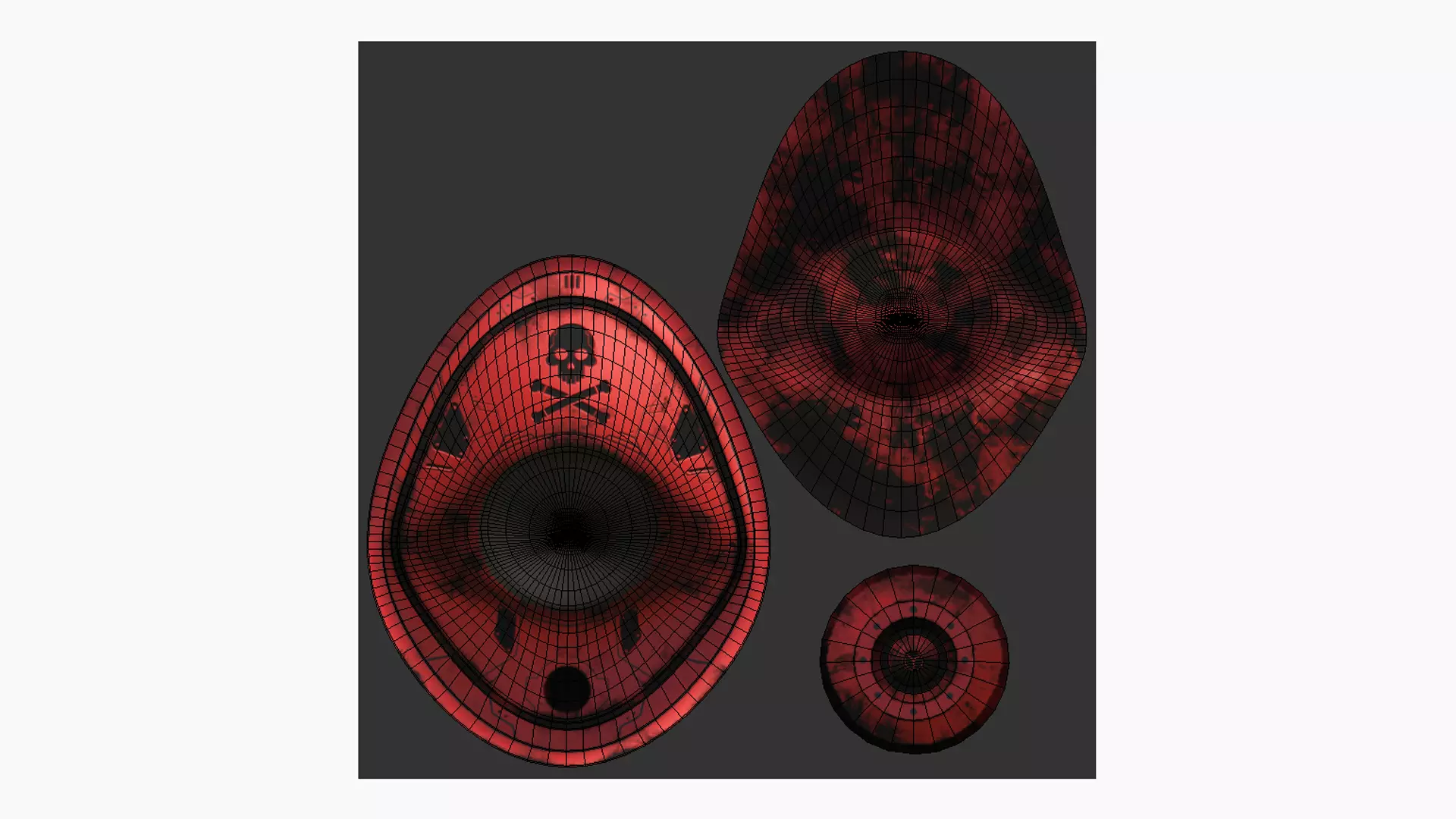 SciFi Pirate Hat A10 - Futuristic Character Design Low-poly 3D model_5