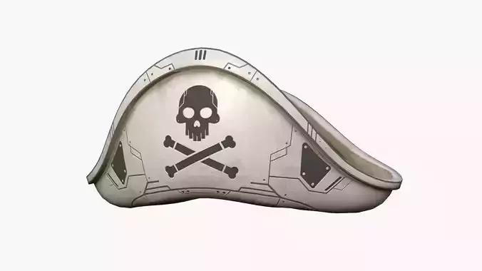 SciFi Pirate Hat A09 - Futuristic Character Design