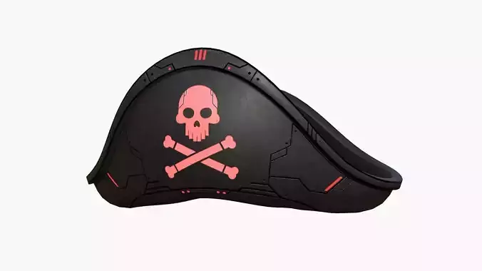 SciFi Pirate Hat A08 - Futuristic Character Design