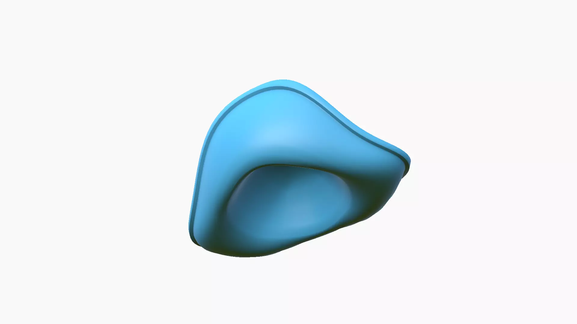 SciFi Pirate Hat A07 - Futuristic Character Design Low-poly 3D model_13