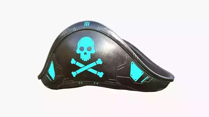 SciFi Pirate Hat A07 - Futuristic Character Design