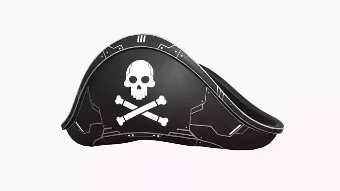 SciFi Pirate Hat A04 - Futuristic Character Design