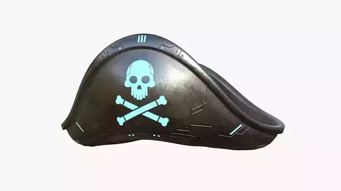 SciFi Pirate Hat A01 - Futuristic Character Design