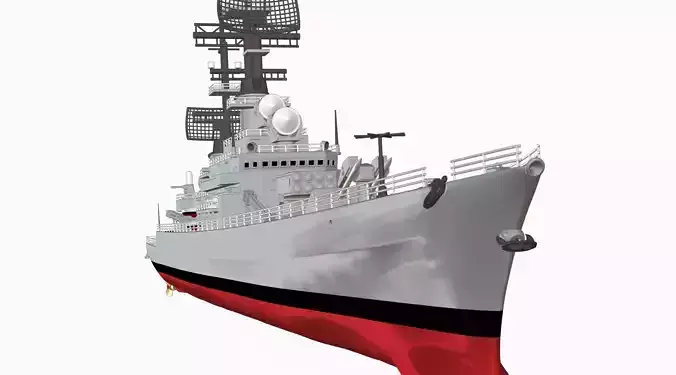 USS Leahy DLG 16 3D print model