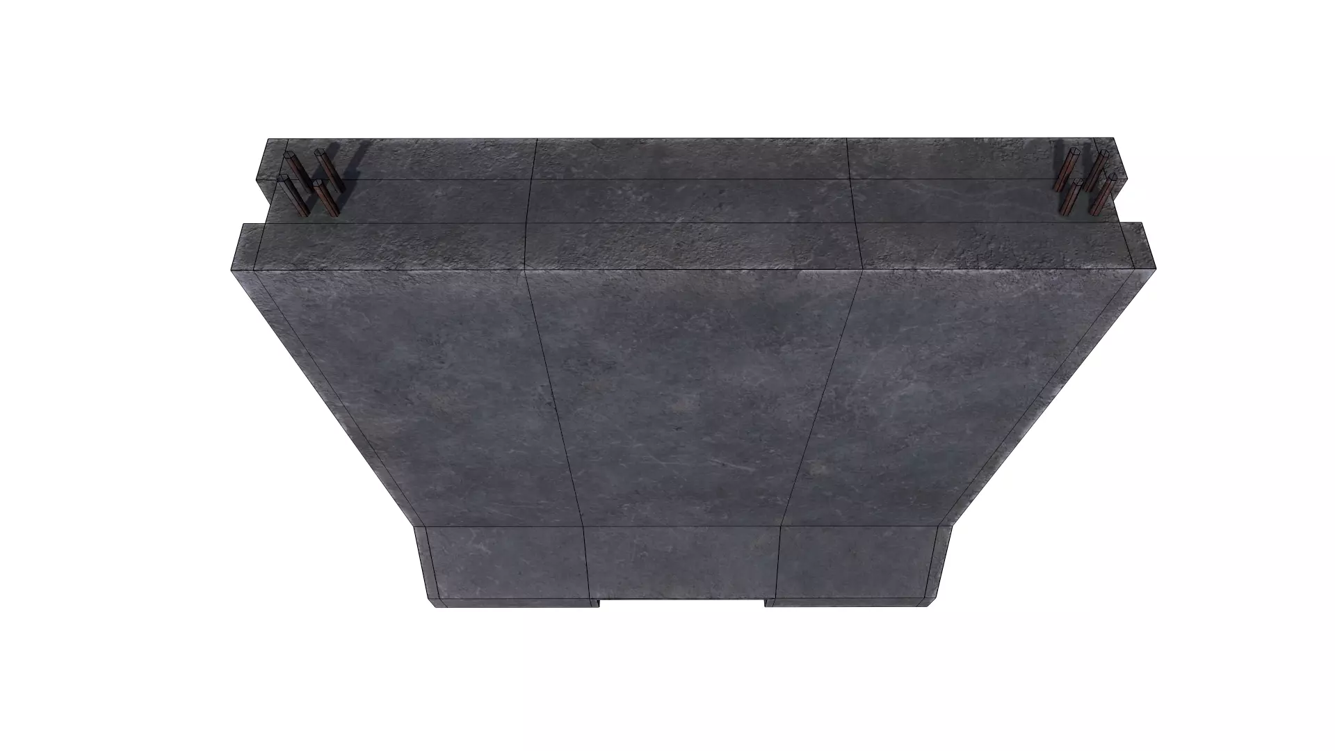 Concrete Barrier RoadBlock 3D model_13