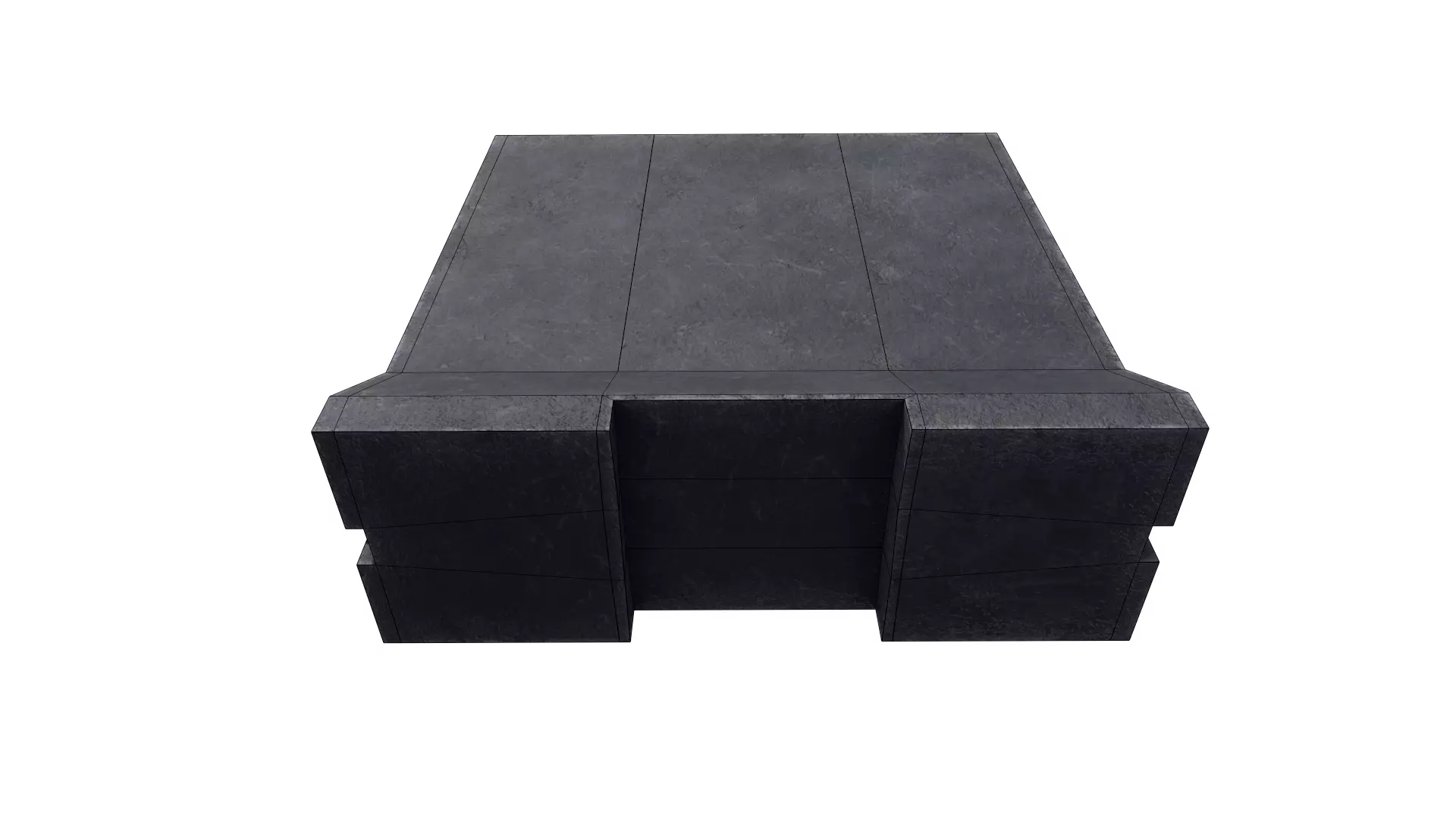 Concrete Barrier RoadBlock 3D model_12