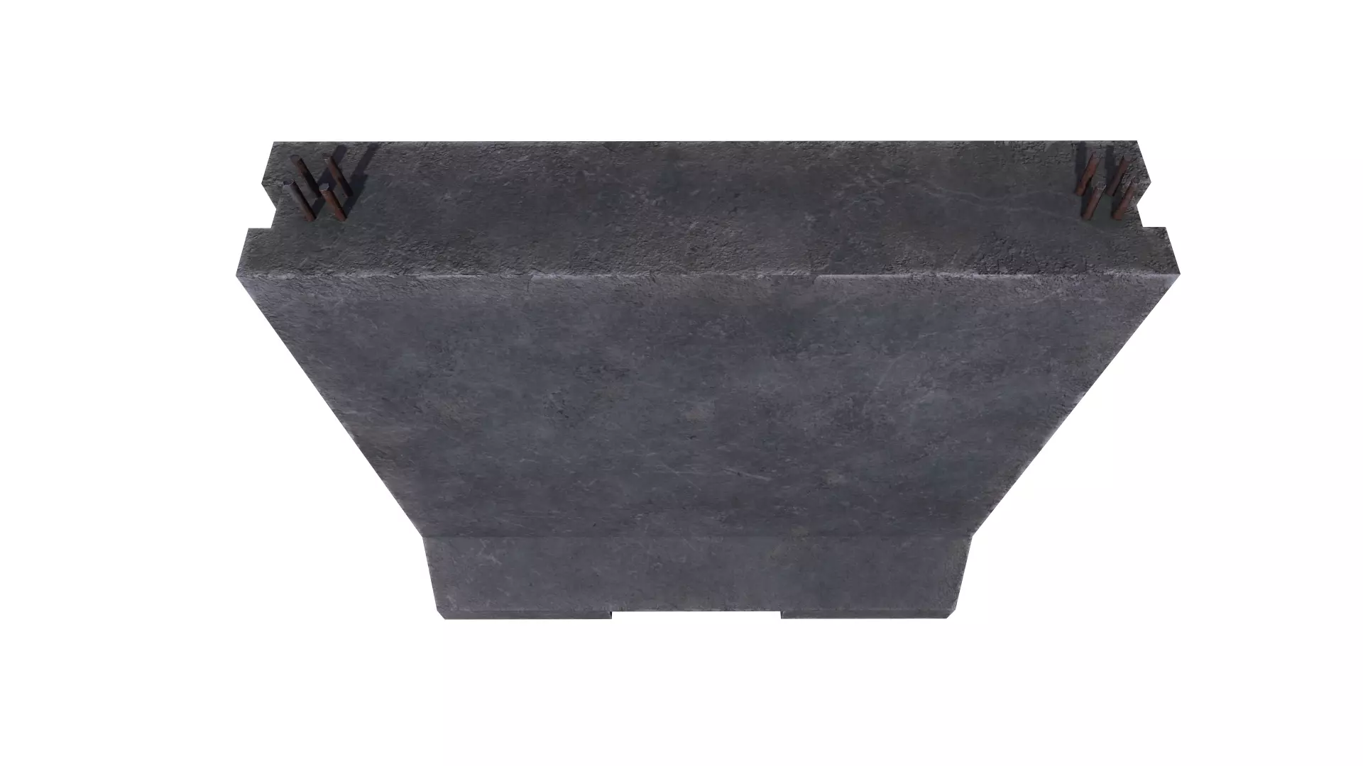 Concrete Barrier RoadBlock 3D model_7