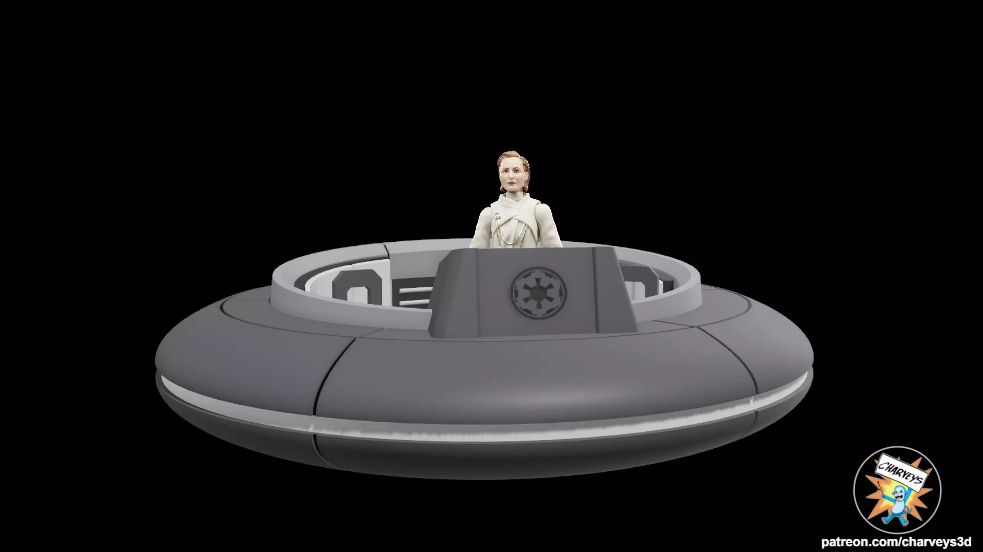 Star Wars Imperial Senate Repusorpod for 4 and 6 inch figures 3D print model