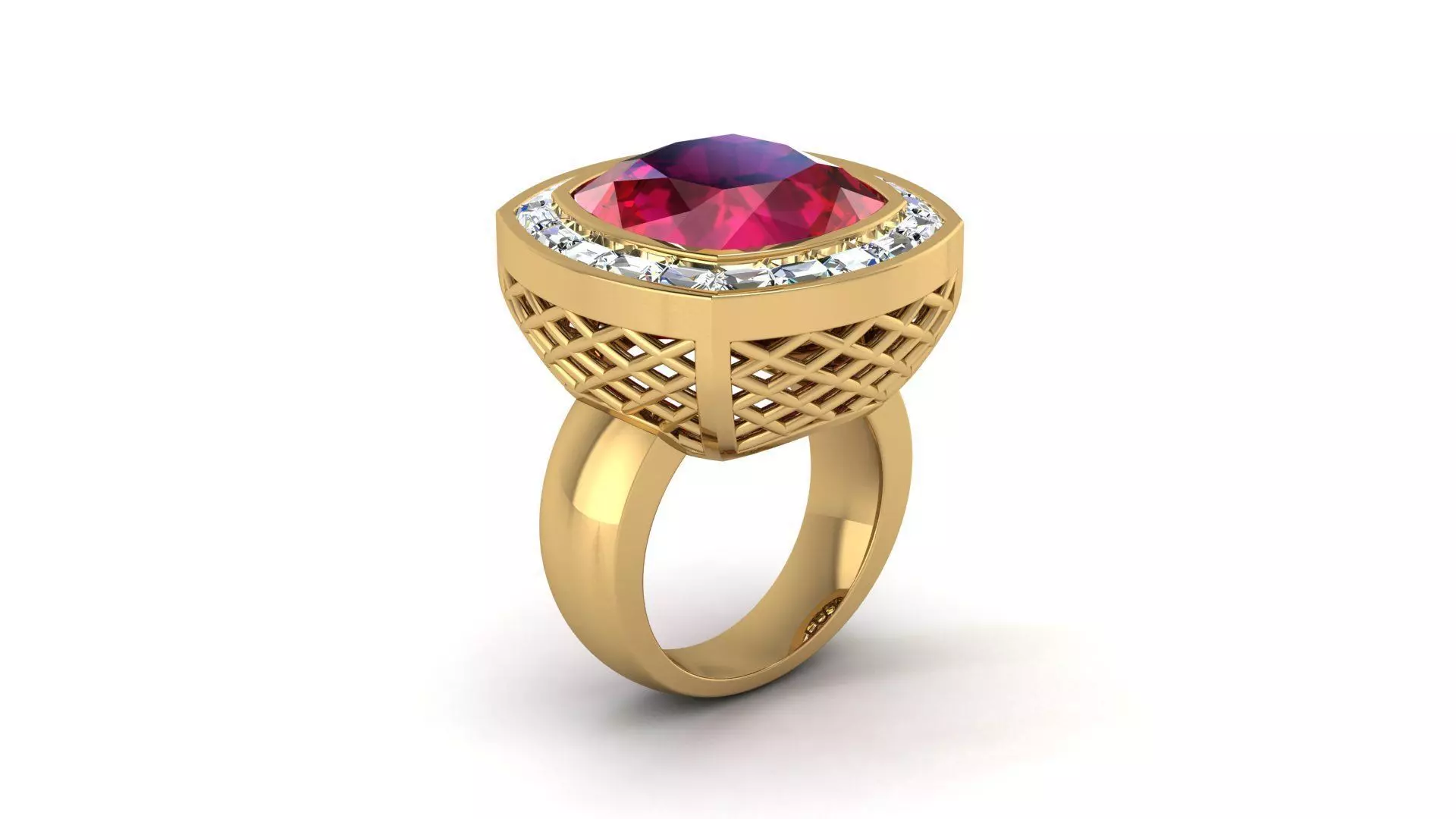 Vintage ring 3D print model