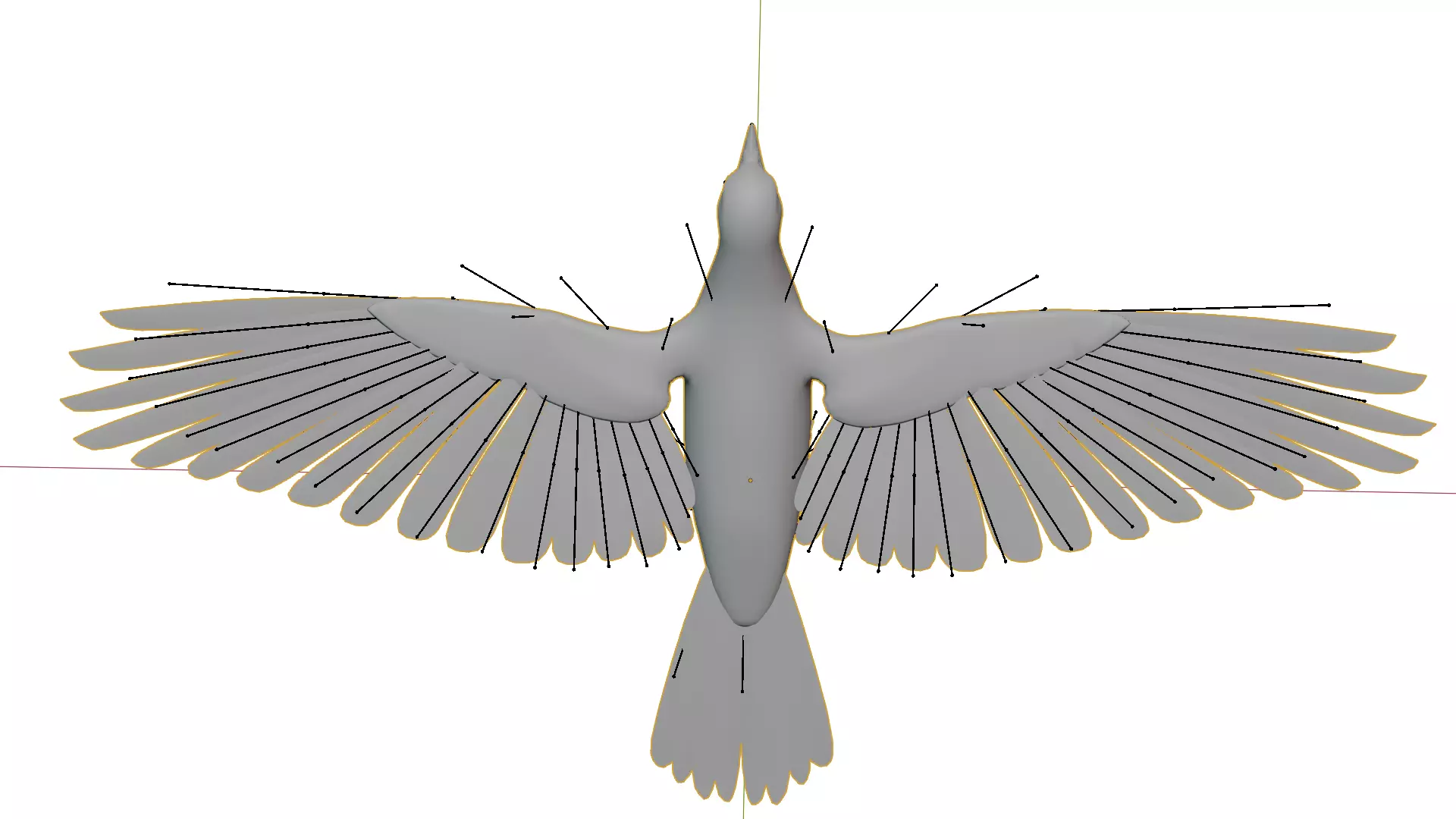 Asian Koel Cuckoo Bird Low-poly 3D model_13