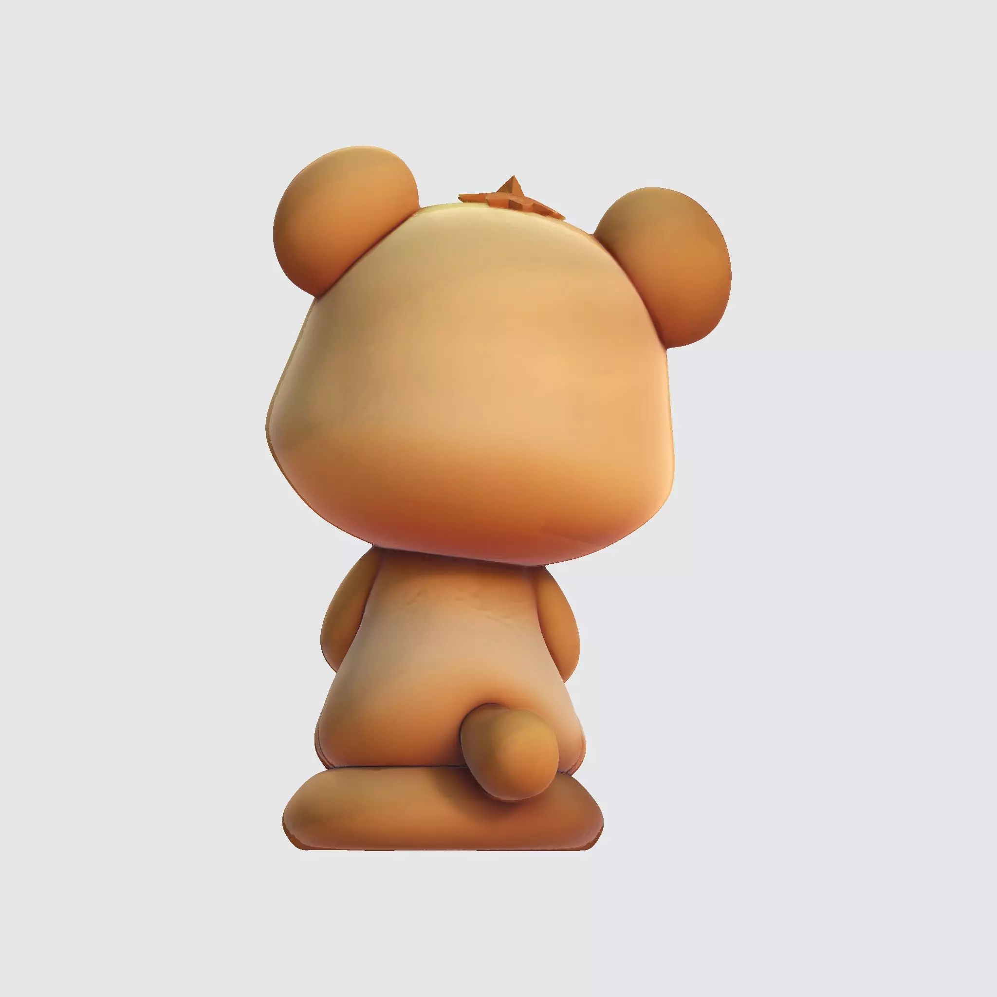 Cute Bear Cartoon Style  High-Quality 3D Model for 3D Printing 3D print model_7