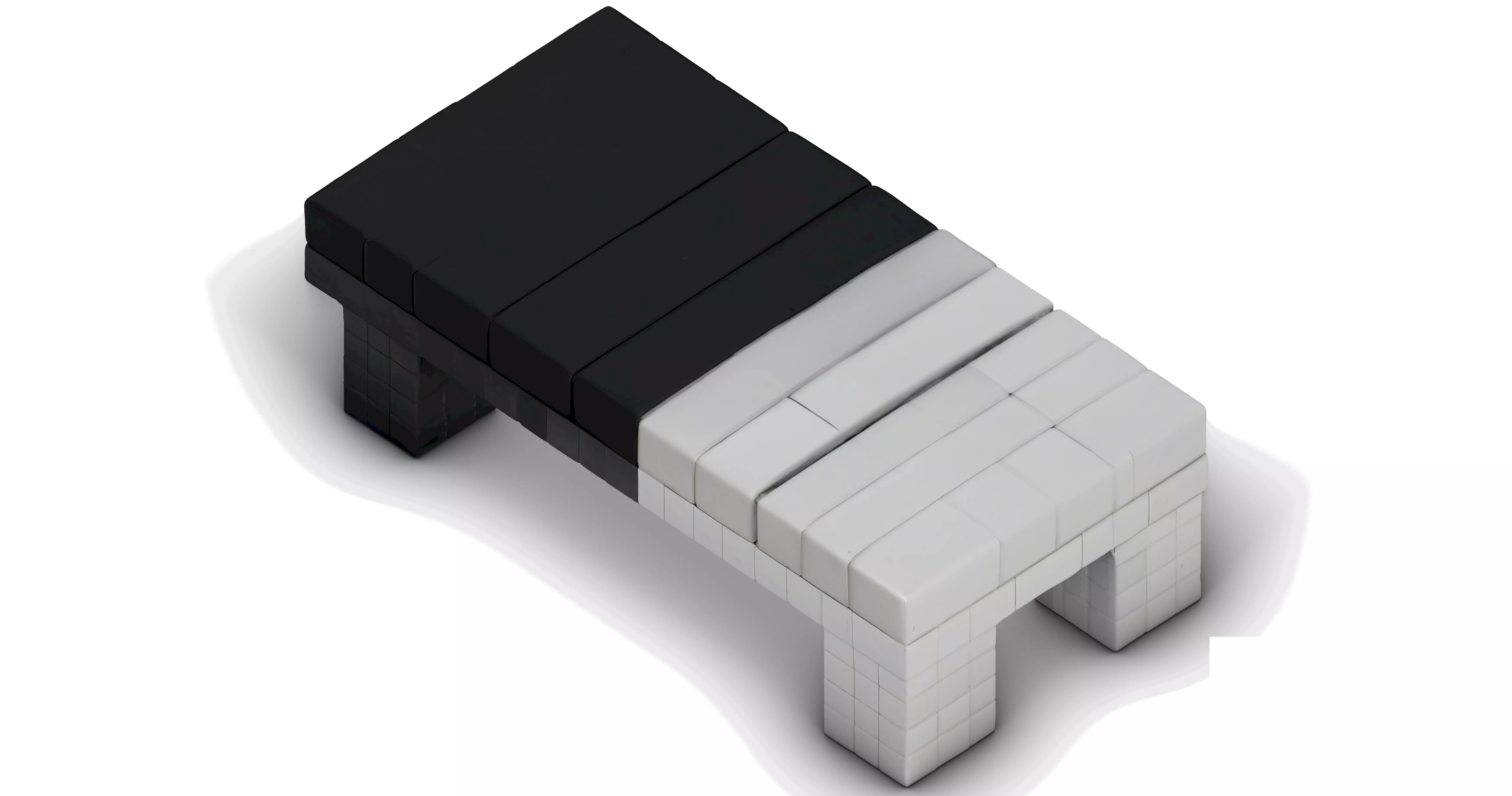 Pixel Coffee Table 3D print model_4
