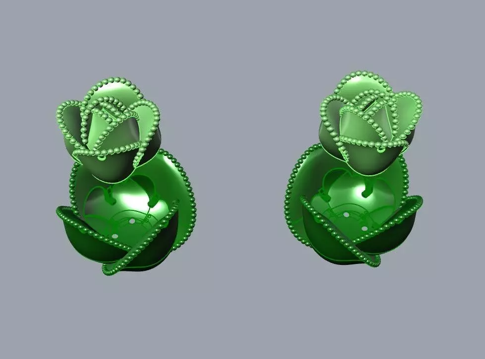 Rose multi piece set 3D print model_9