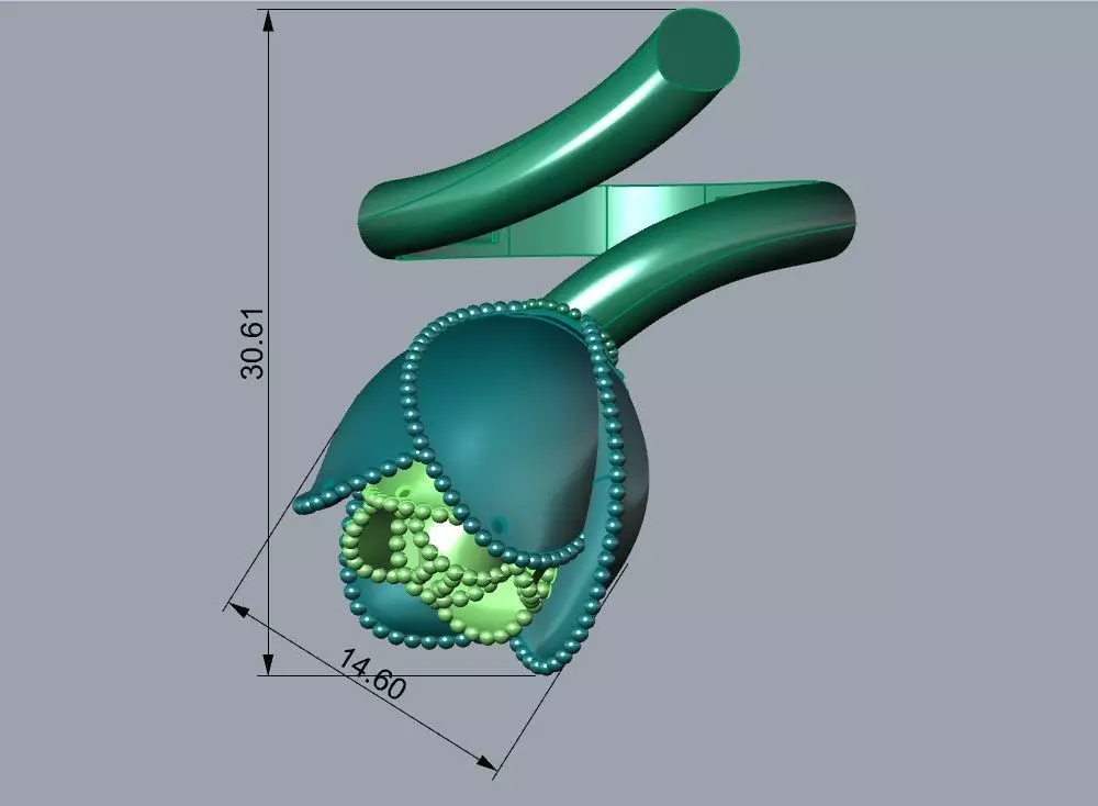 Rose multi piece set 3D print model_15
