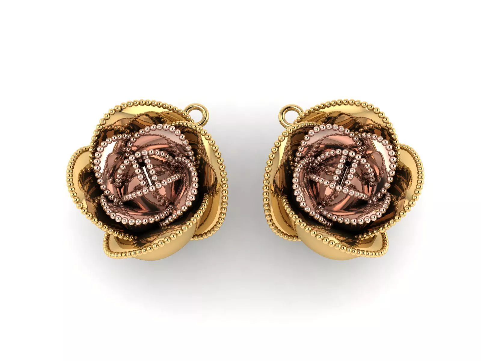 Rose multi piece set 3D print model_3