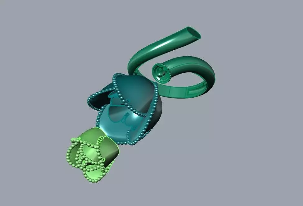 Rose multi piece set 3D print model_7