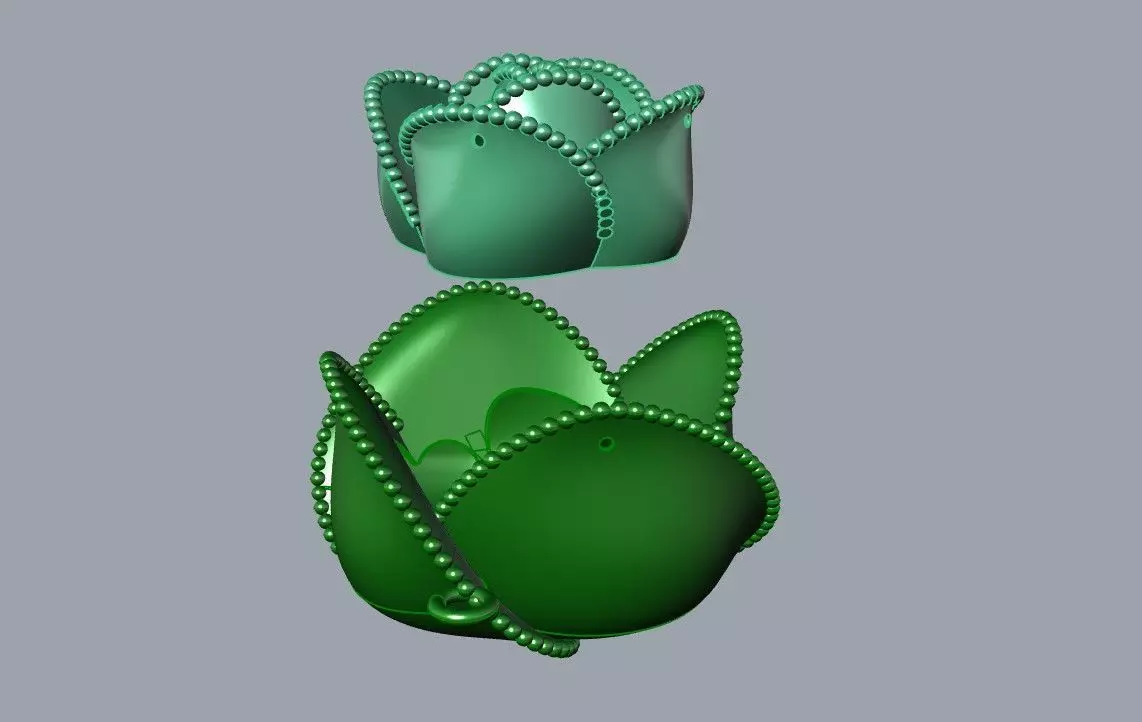 Rose multi piece set 3D print model_8