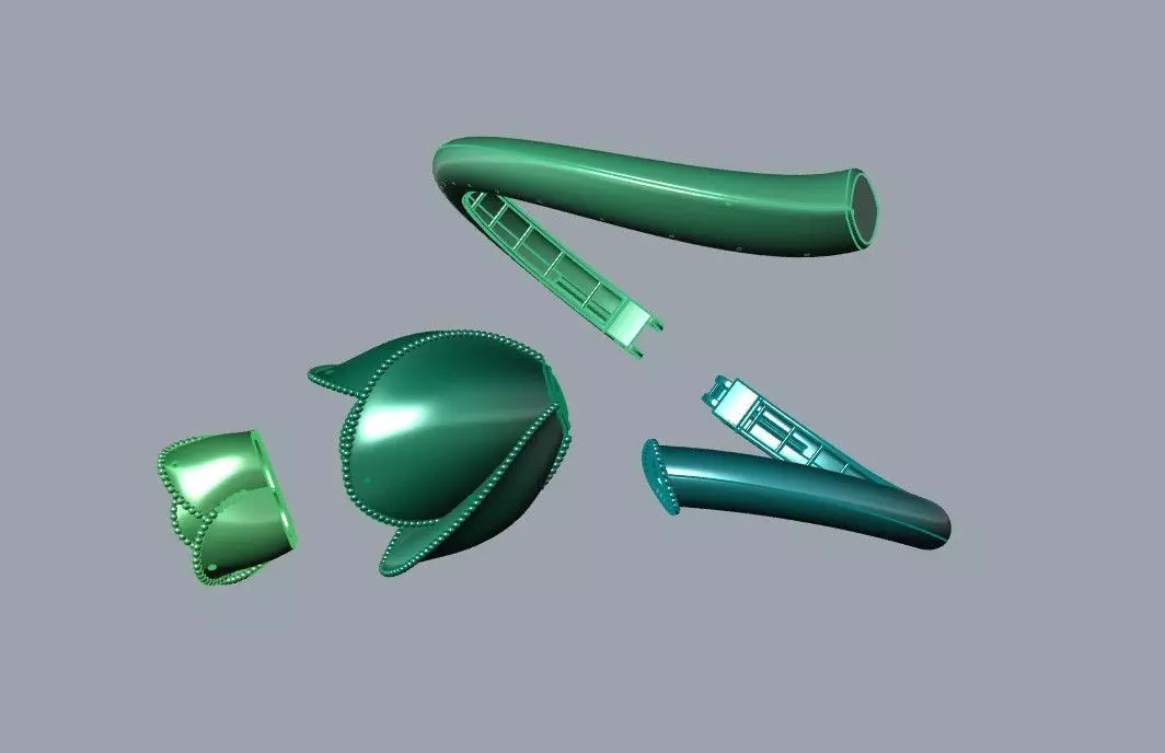 Rose multi piece set 3D print model_6