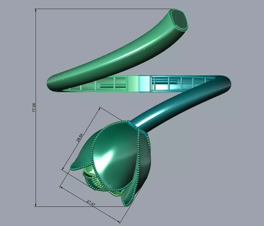 Rose multi piece set 3D print model_13