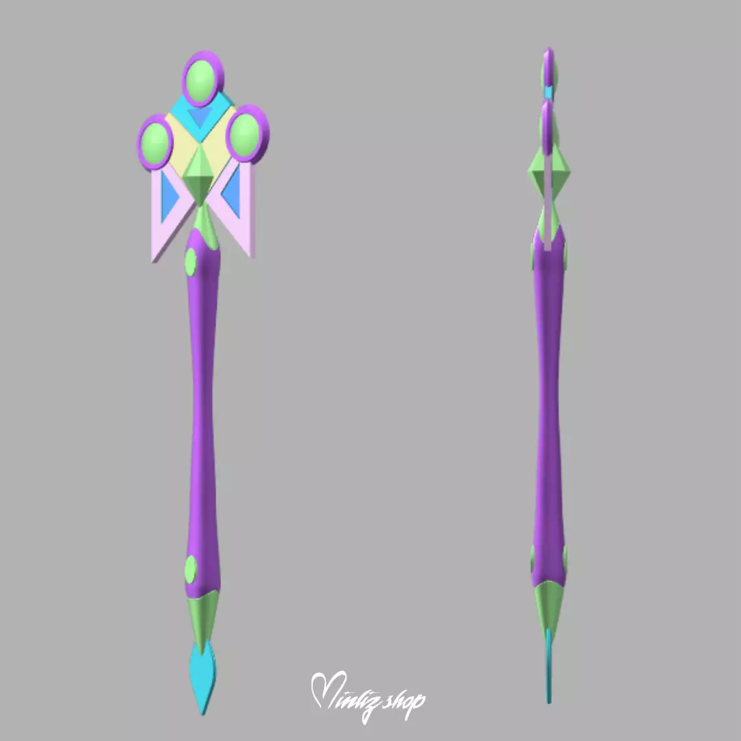 Winx Club Tecna Mythix Wand 3D print model_2