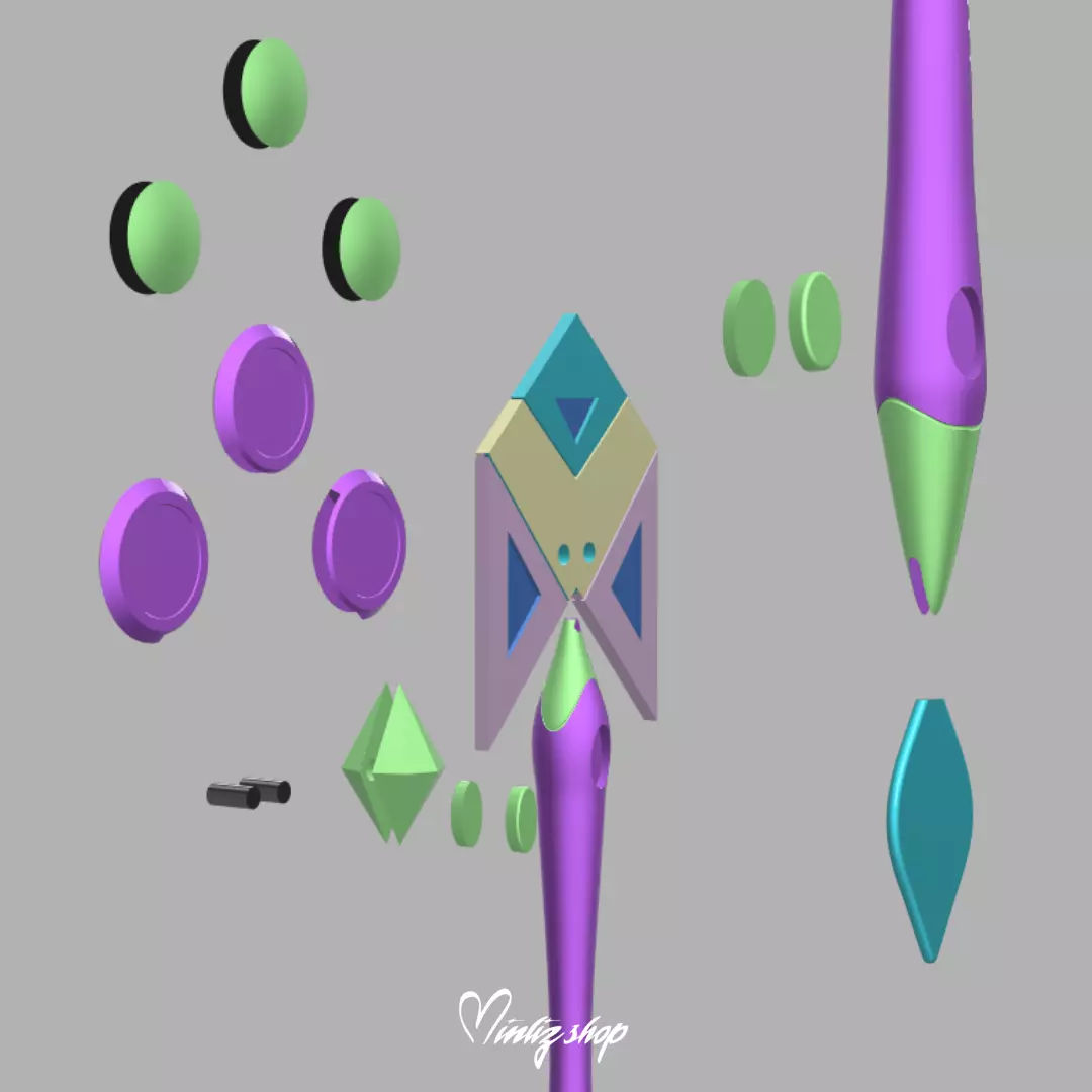 Winx Club Tecna Mythix Wand 3D print model_6