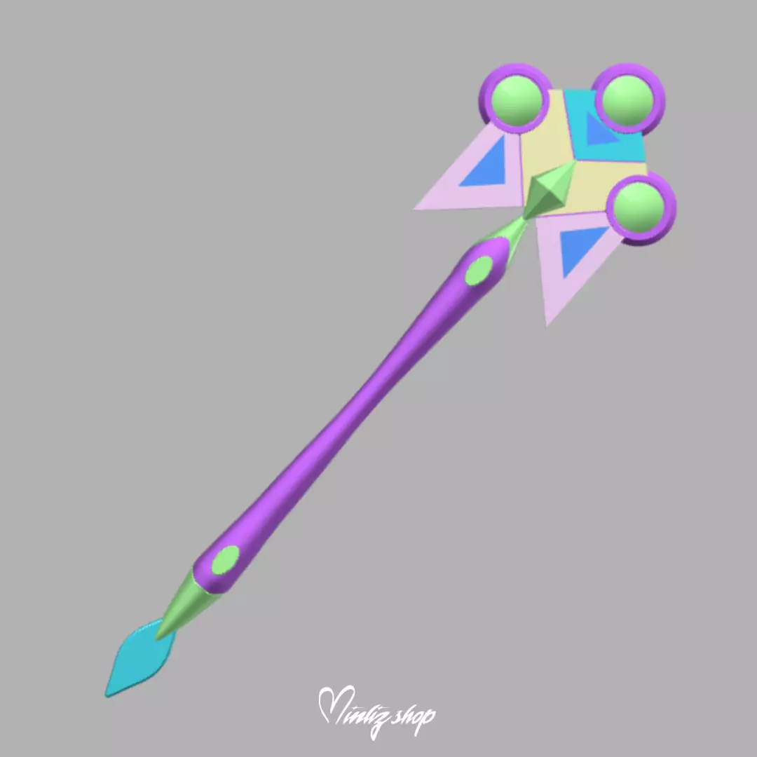 Winx Club Tecna Mythix Wand 3D print model_0