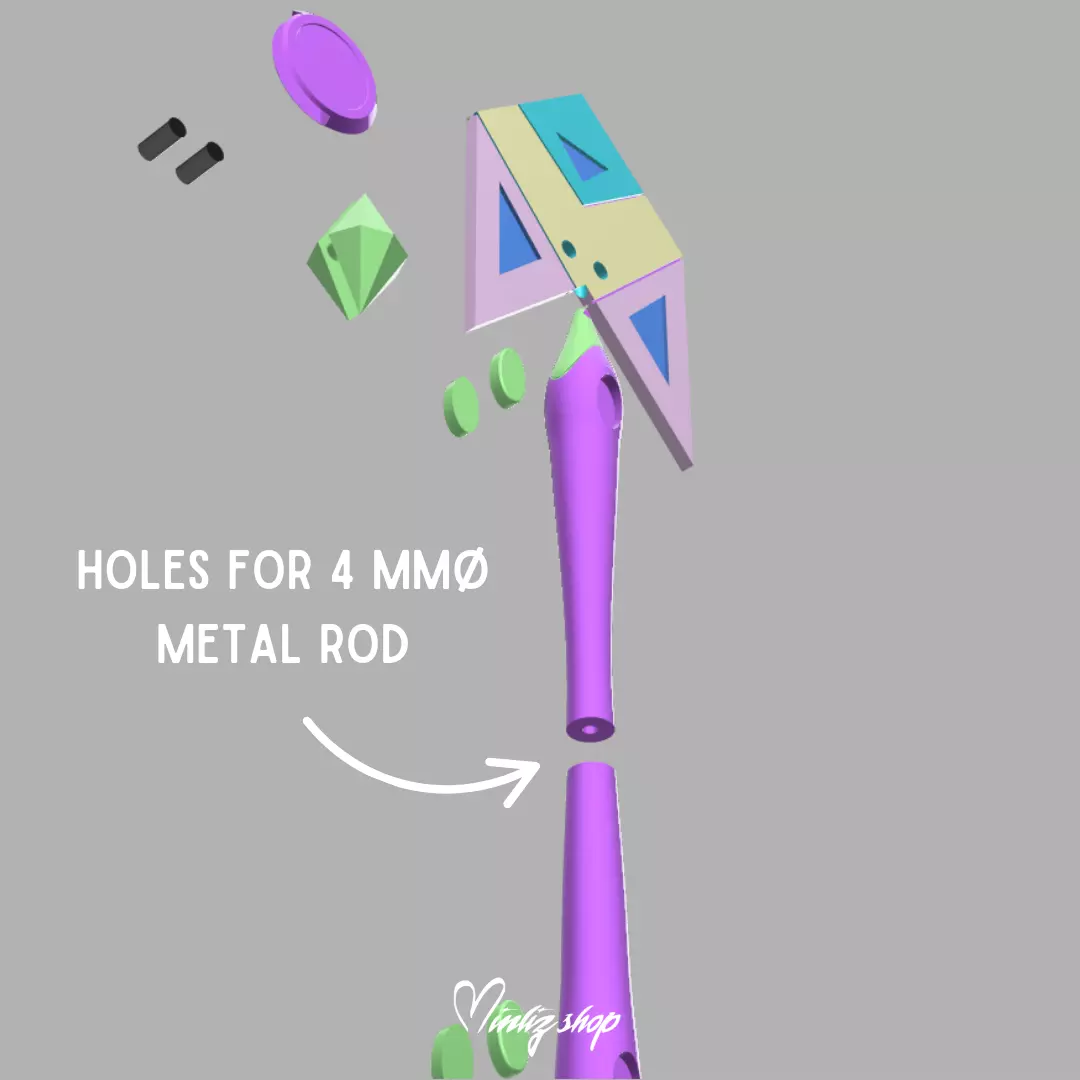 Winx Club Tecna Mythix Wand 3D print model_4