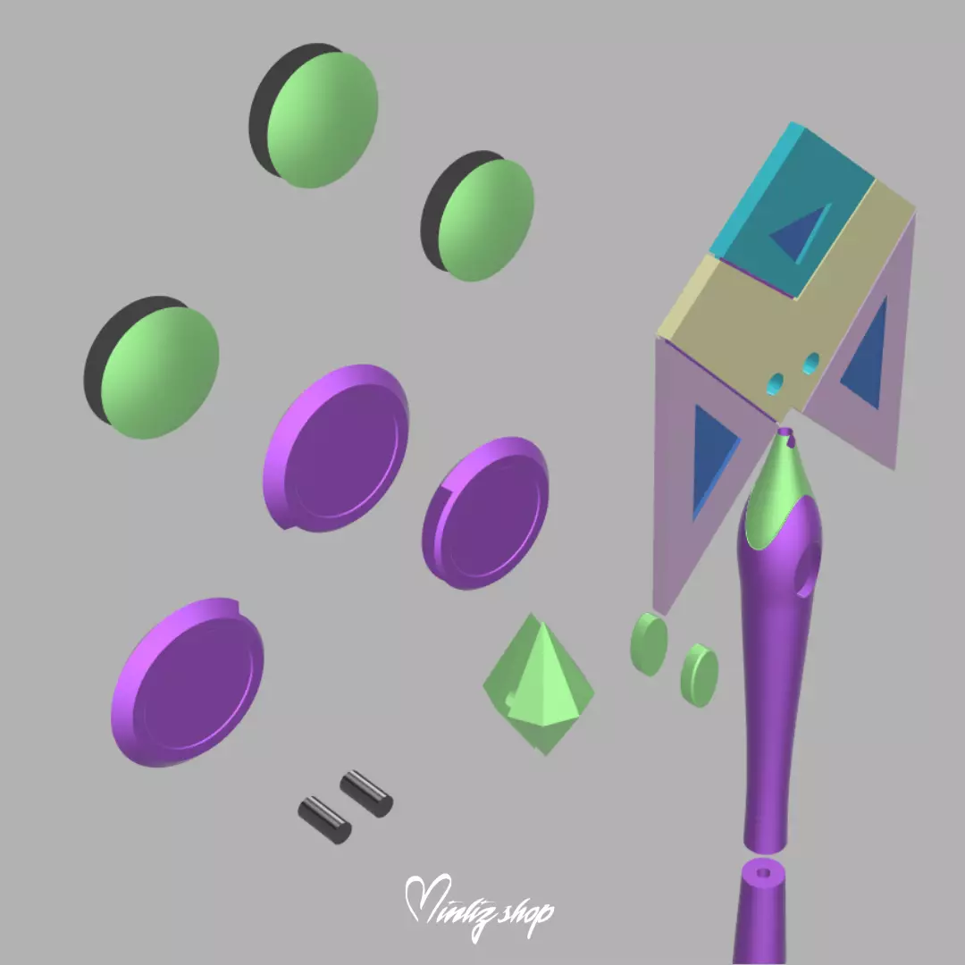 Winx Club Tecna Mythix Wand 3D print model_5