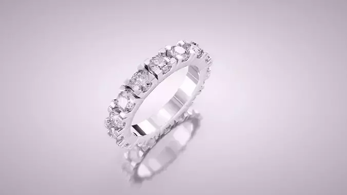Eternity Ring with Round Diamonds