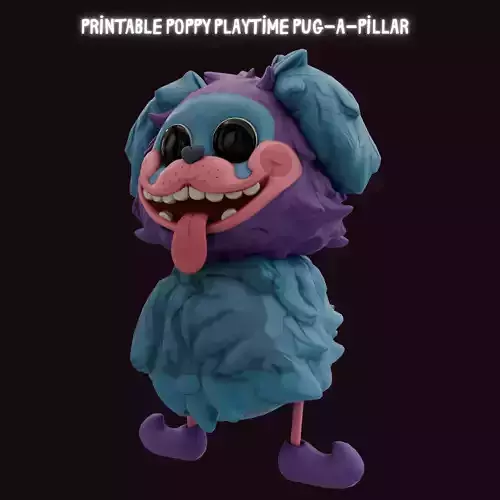 printable Poppy Playtime Pug-a-Pillar 3D print model