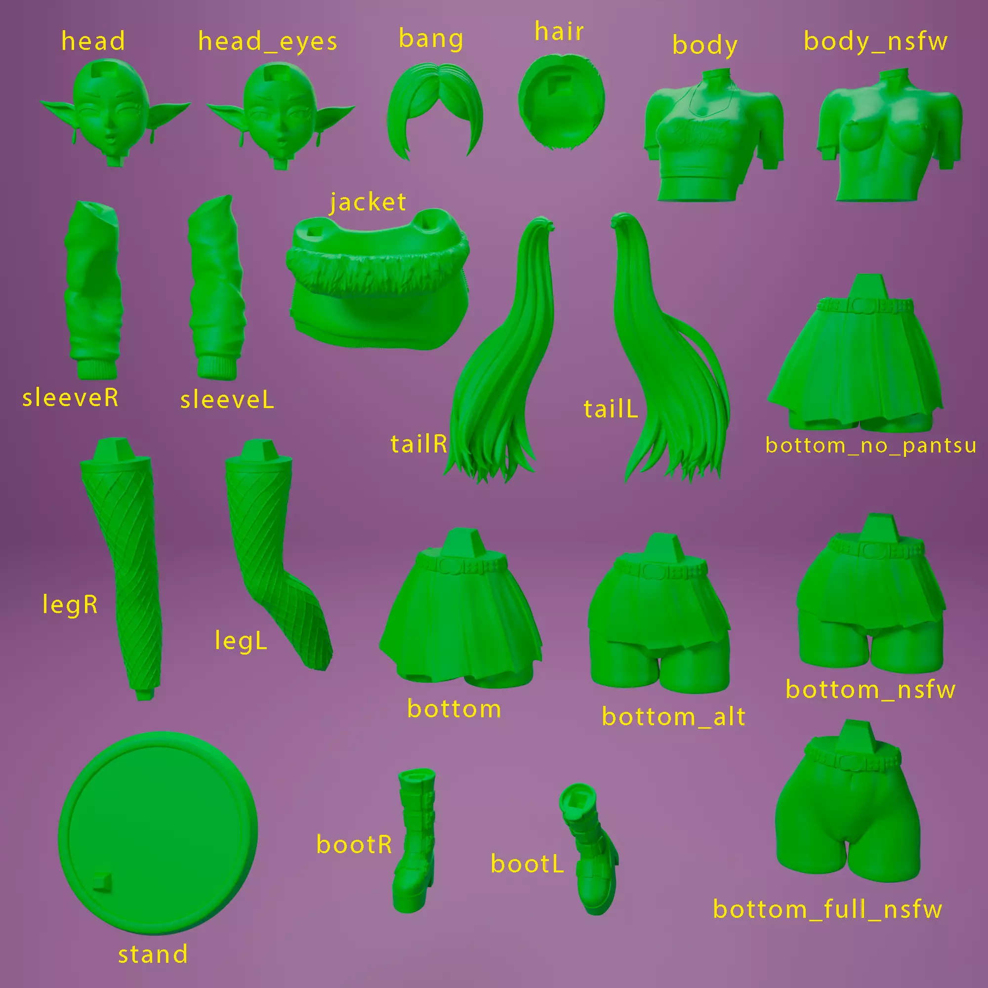 Goth Frieren  3D print model_17