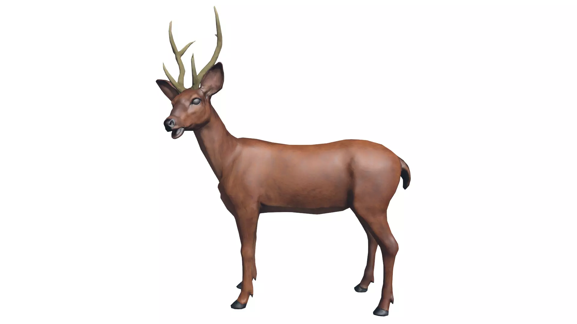 Deer wildlife Low-poly 3D model