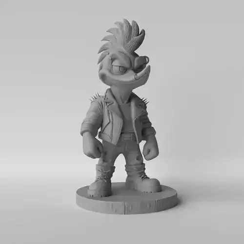 Woodpecker Urban Vibes  Punk Sculpture