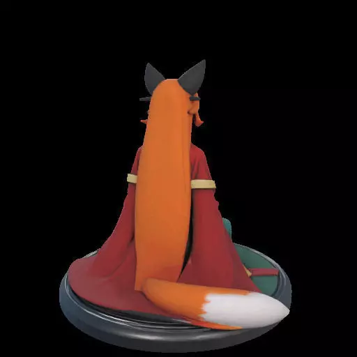2025COLORFUL Fox Spirit Woman in Pu Song Ling Style 3D print model_5