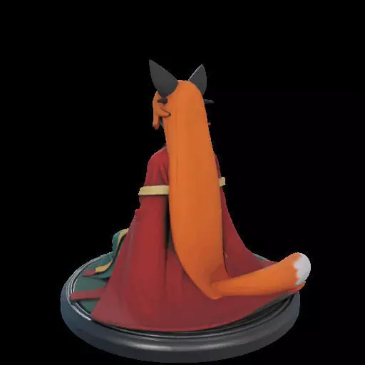 2025COLORFUL Fox Spirit Woman in Pu Song Ling Style 3D print model_10