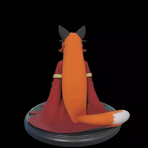 2025COLORFUL Fox Spirit Woman in Pu Song Ling Style 3D print model_8