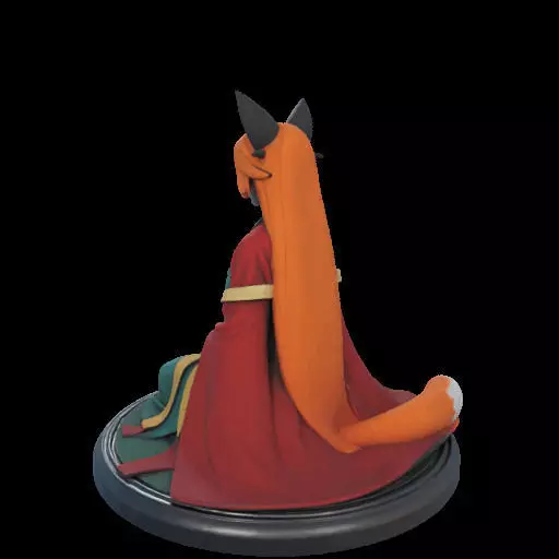 2025COLORFUL Fox Spirit Woman in Pu Song Ling Style 3D print model_11
