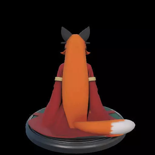 2025COLORFUL Fox Spirit Woman in Pu Song Ling Style 3D print model_7