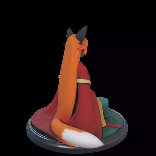 2025COLORFUL Fox Spirit Woman in Pu Song Ling Style 3D print model_3