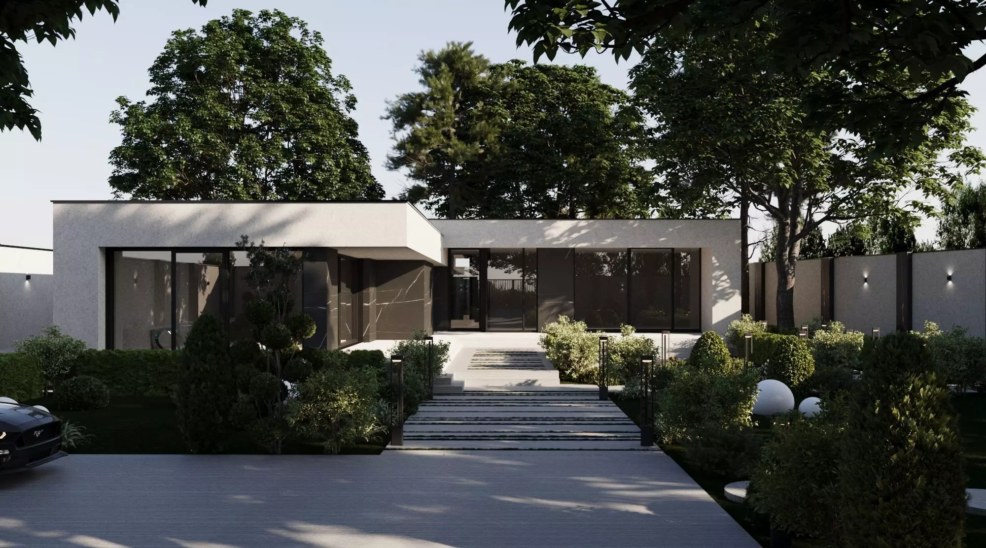 Modern Exterior design 3D model_2