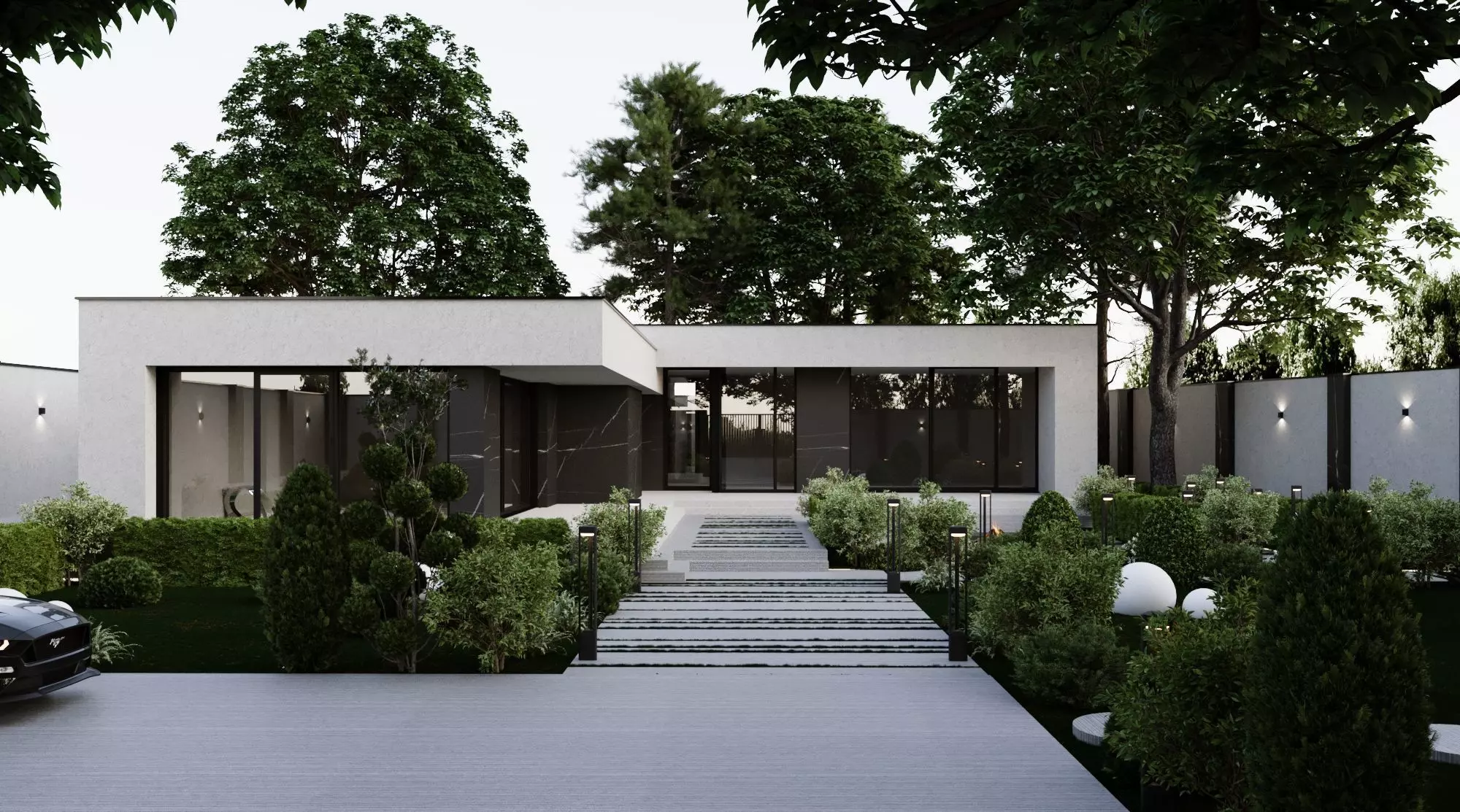 Modern Exterior design 3D model_3
