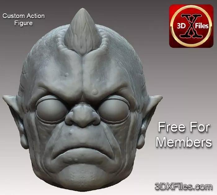Bom Vimdin - Star Wars Head Sculpt Custom Action Figure 3D print model