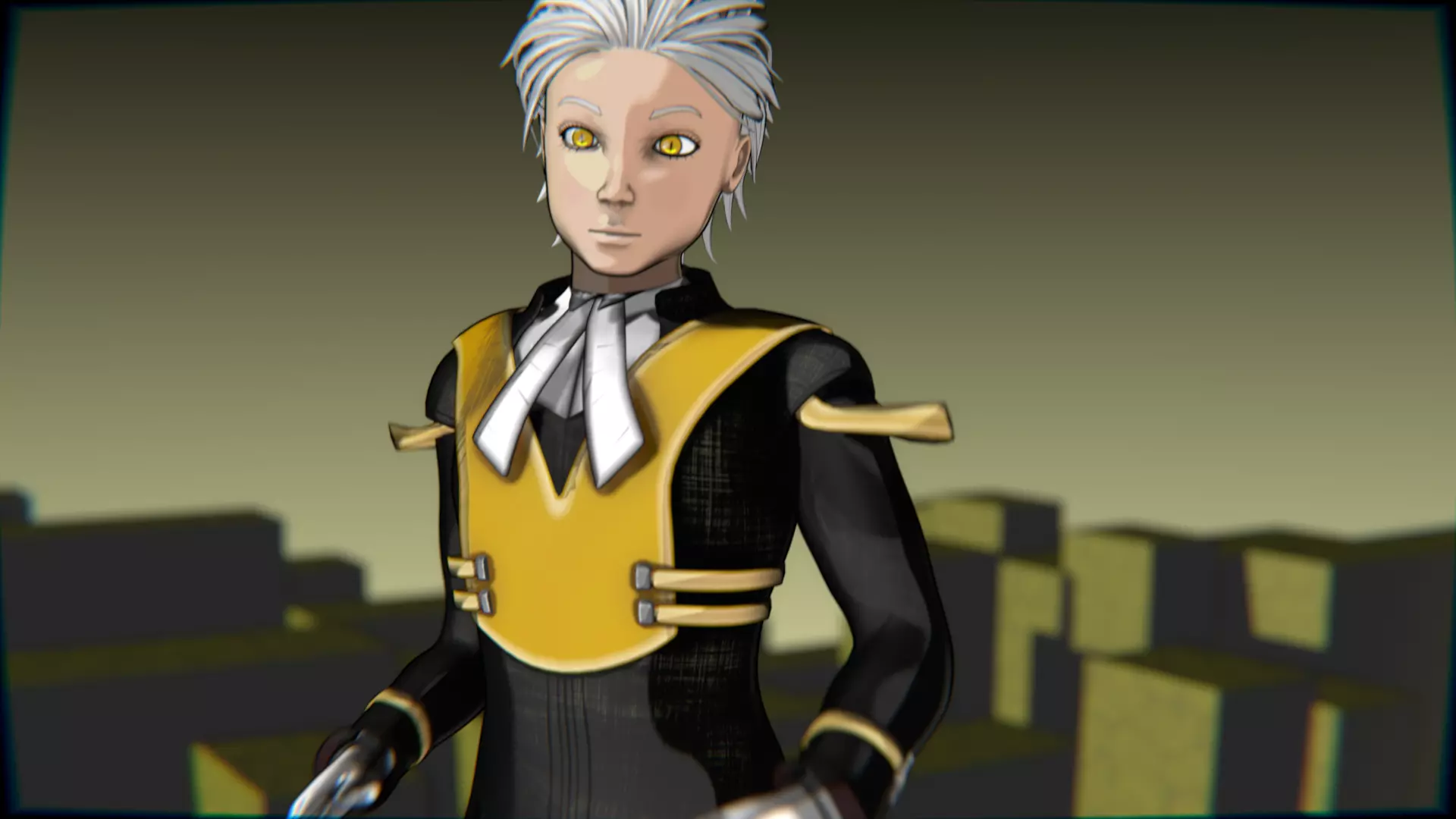 Neko Male Character Acrobatic Stunt animation Low-poly 3D model_17