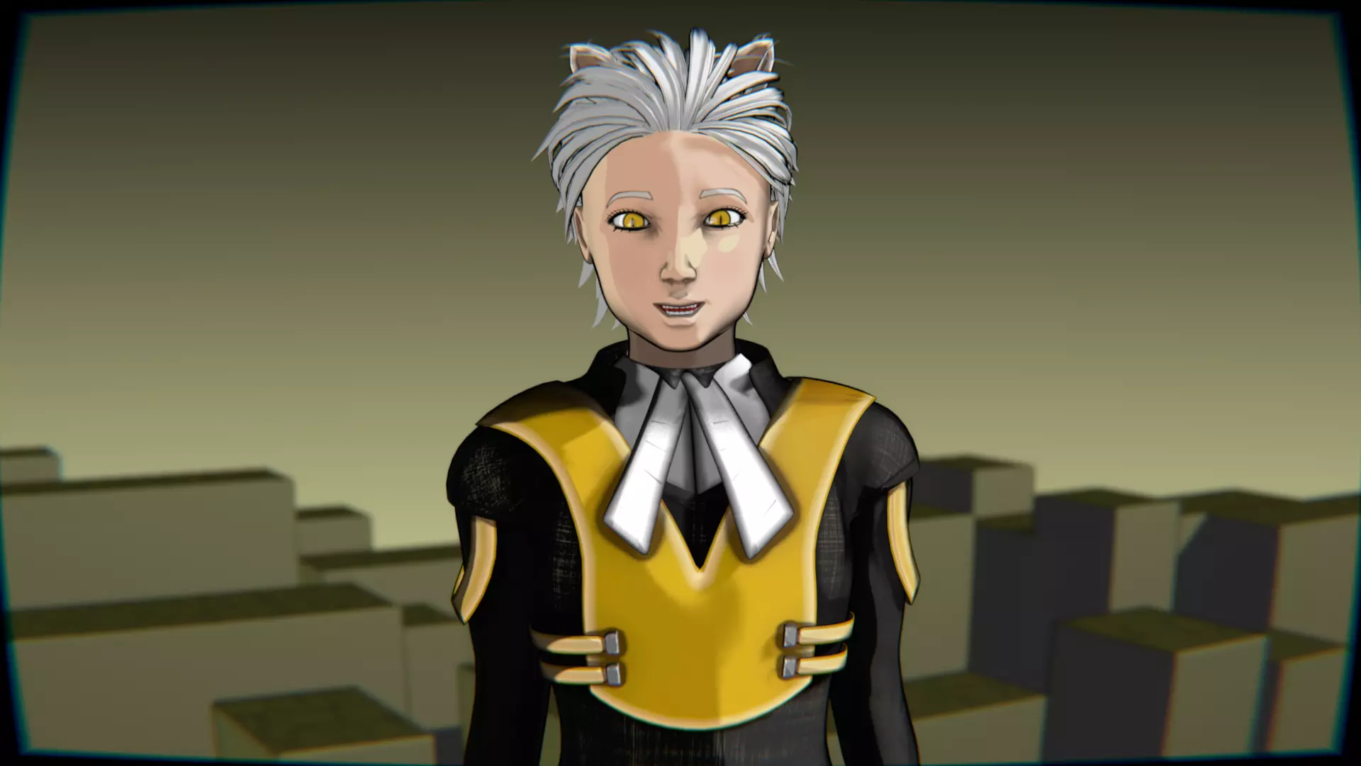 Neko Male Character Acrobatic Stunt animation Low-poly 3D model_10